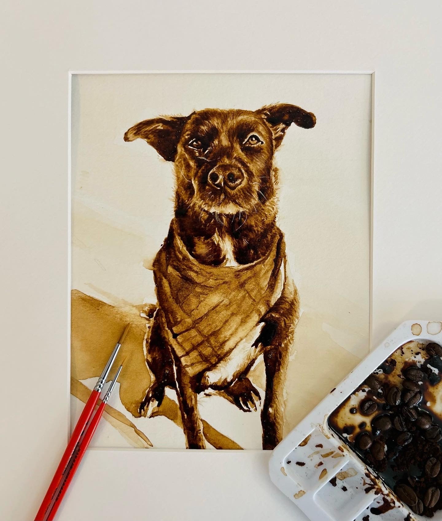 12" x 16" : Custom Pet Portrait From Photo