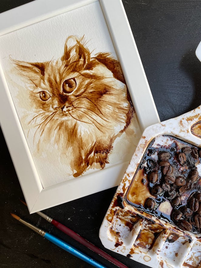 12" x 16" : Custom Pet Portrait From Photo