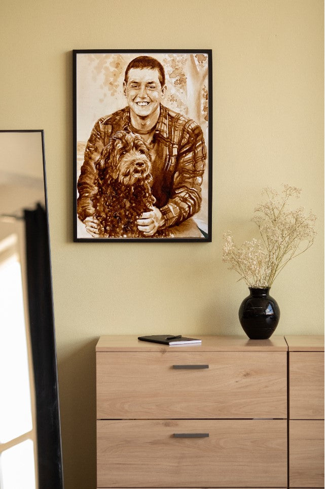 12" x 16" : Custom Pet Portrait From Photo