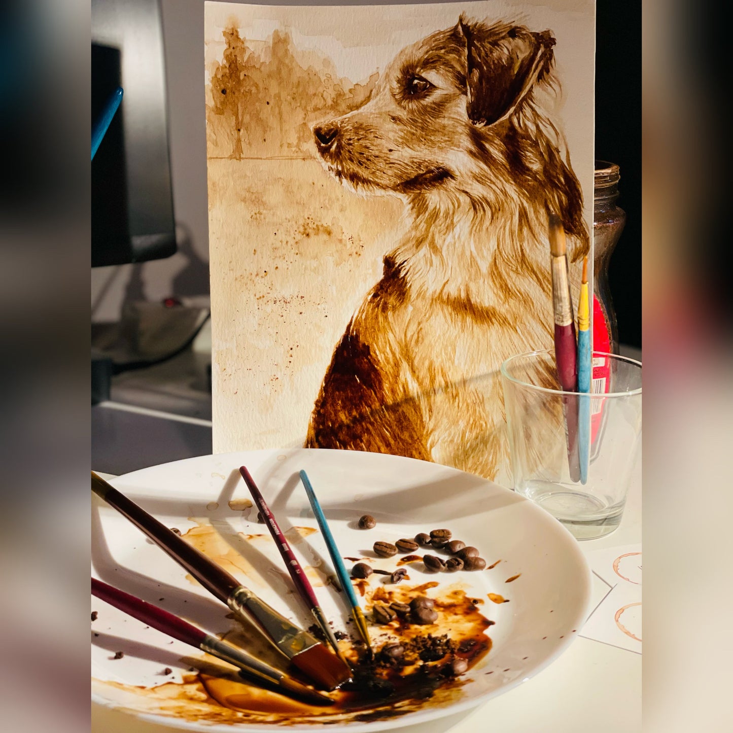 12" x 16" : Custom Pet Portrait From Photo