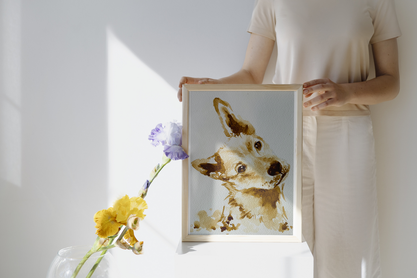 12" x 16" : Custom Pet Portrait From Photo
